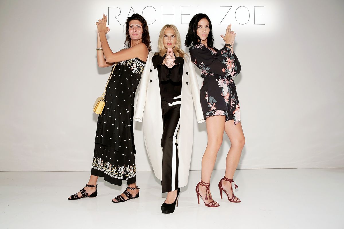 Джованна Батталья, Рэйчел Зои и Лей Лезарк на шоу Rachel Zoe Весна 2016
