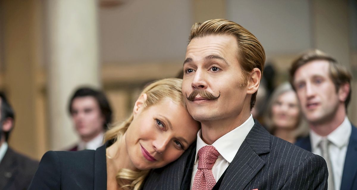 актриса Гвинет Пэлтроу и Джонни Депп в фильме «Мордекай» Гвинет Пэлтроу и Джонни Депп в фильме «Мордекай»