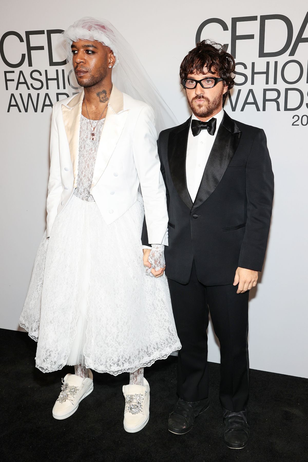 Кид Кади и Эли Расселл Линэц на церемонии вручения наград CFDA Fashion Awards 2021