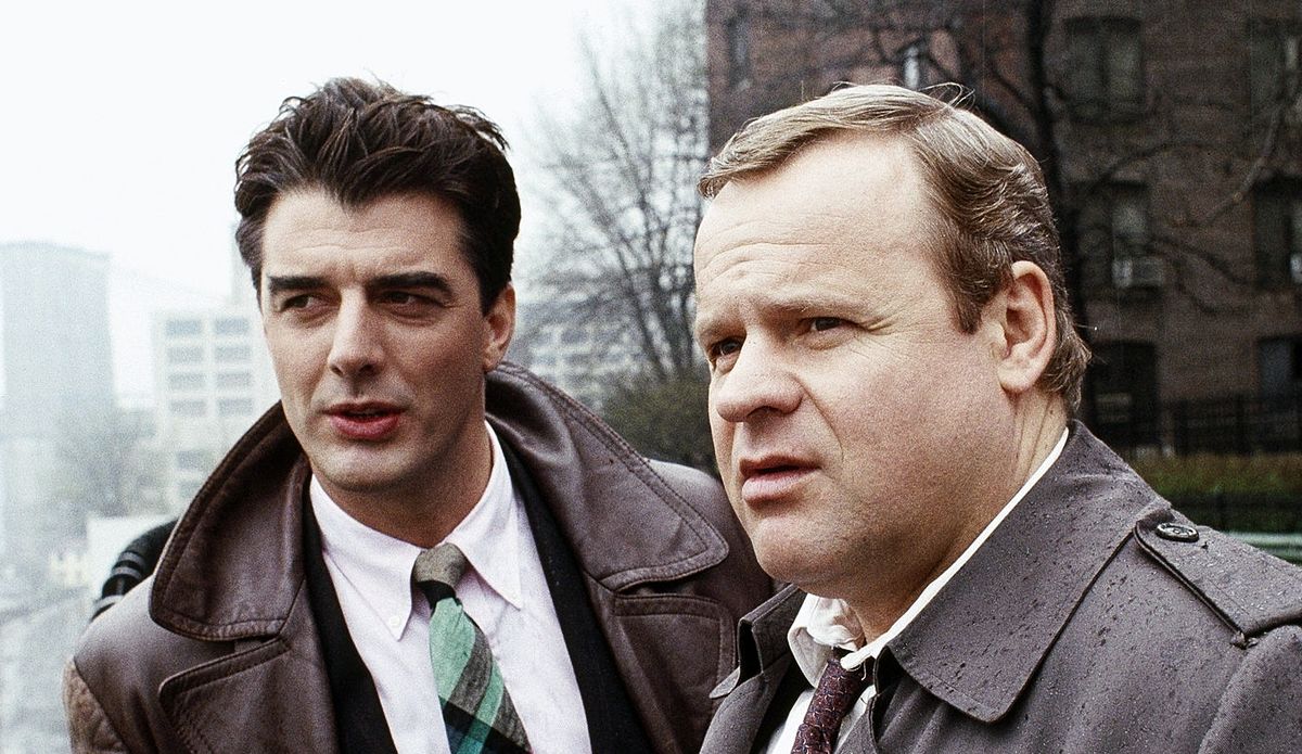 Крис Нот и Джордж Дзундза на съемках сериала «Закон и порядок». Крис Нот и Джордж Дзундза в сериале «Закон и порядок».