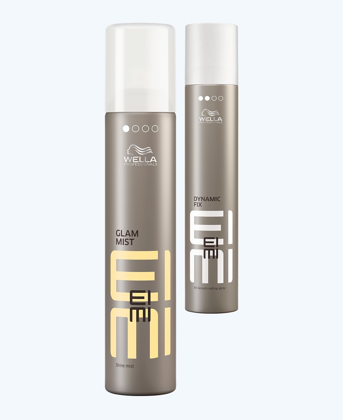 Wella Professionals, дымка-спрей для блеска волос Glam Mist EIMI, спрей для фиксации волос 45 секунд Dynamic Fix EIMI Wella Professionals, Glam Mist EIMI, спрей Dynamic Fix EIMI