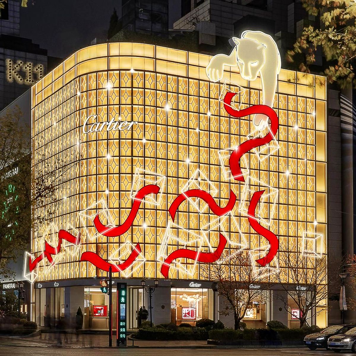 Бутик Cartier в Шанхае, фото 1 Бутик Cartier в Шанхае