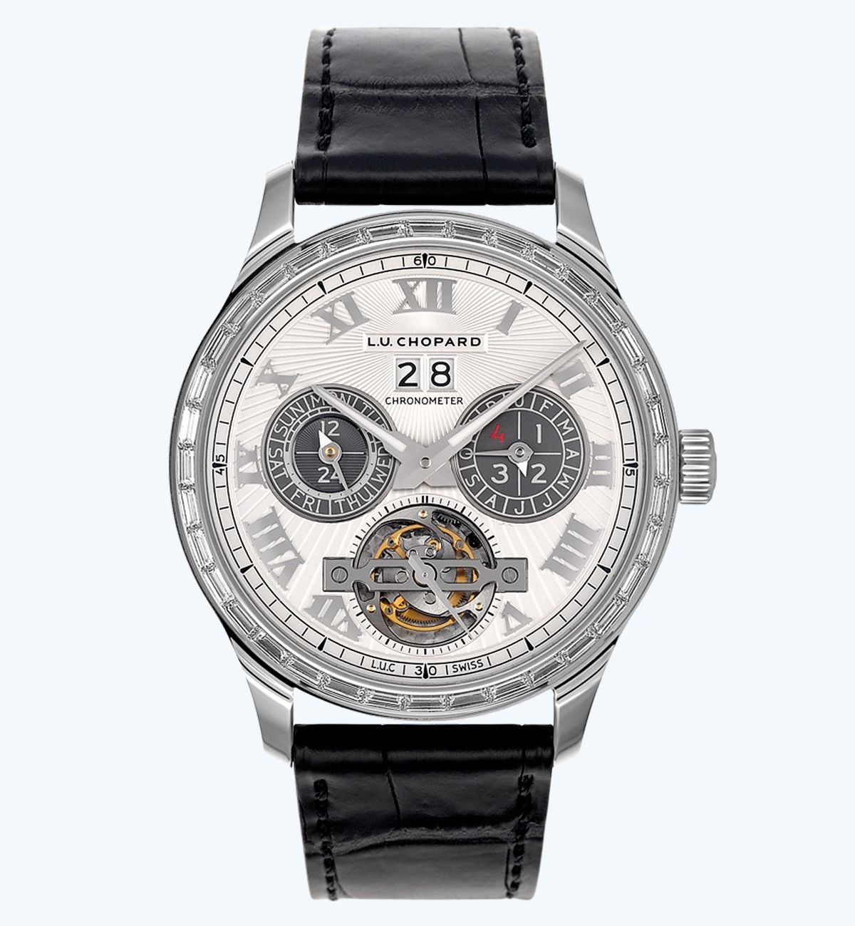 Часы Chopard L.U.C Perpetual T из 18-каратного белого золота