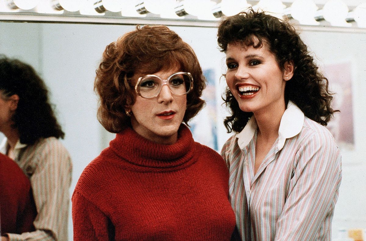 Джина Дэвис с Дастином Хоффманом в фильме «Тутси», 1982 г. Джина Дэвис с Дастином Хоффманом в фильме «Тутси»
