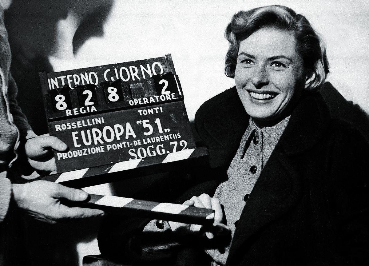 Ингрид Бергман на съемках фильма «Европа 51», 1952 г. Ингрид Бергман на съемках фильма «Европа 51»