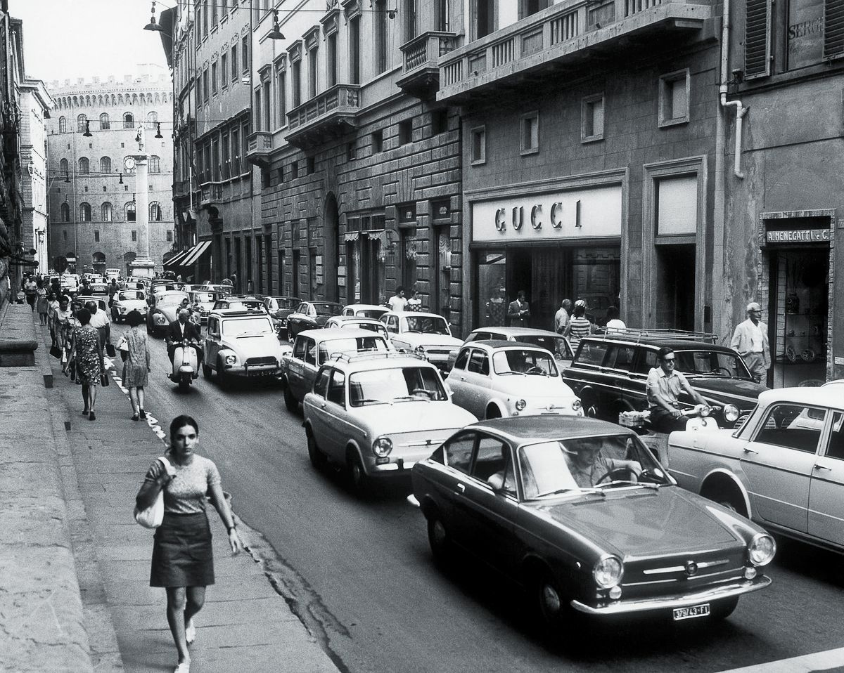 Магазин Gucci во Флоренции, Италия, 1969 г. Магазин Gucci во Флоренции, Италия