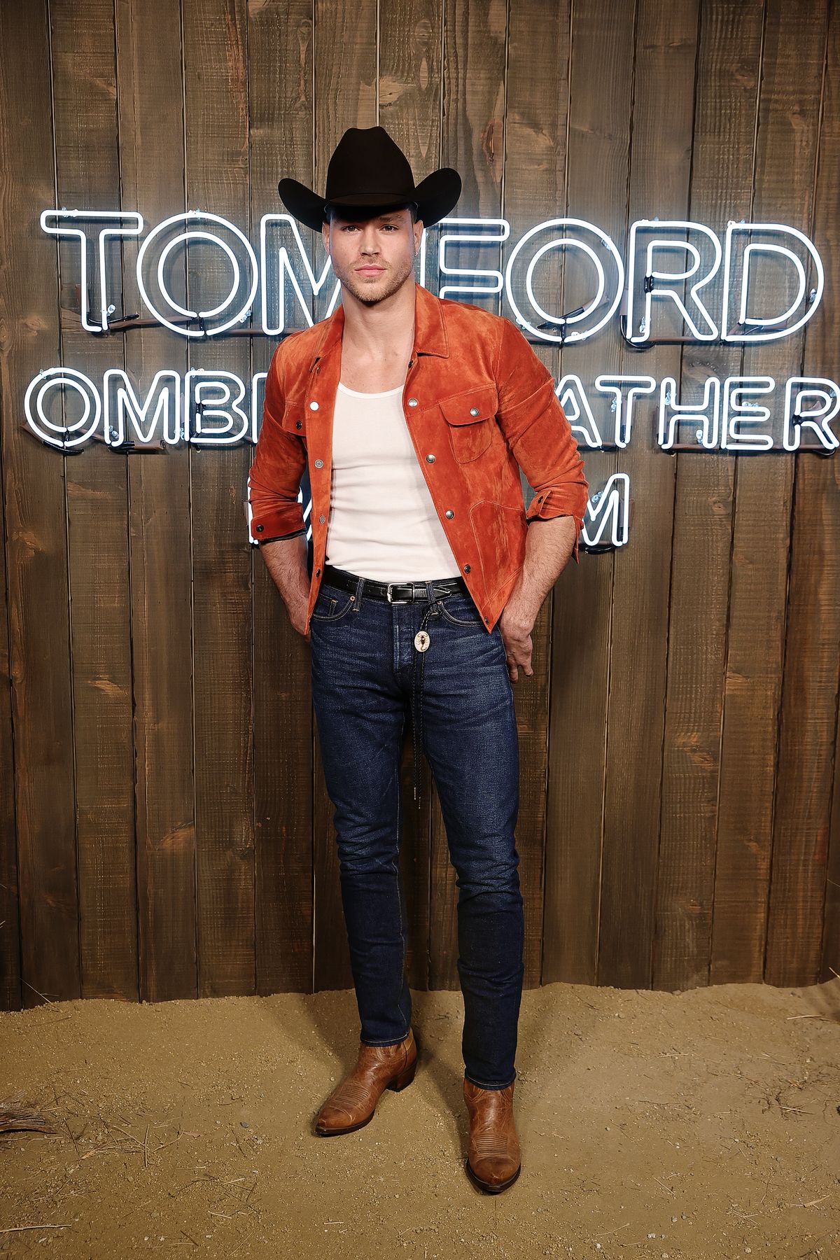 Мэттью Нозка на презентации аромата Tom Ford Ombré Leather Parfum в Западном Голливуде, 2 декабря 2021 г. Мэттью Нозка на презентации аромата Tom Ford Ombré Leather Parfum