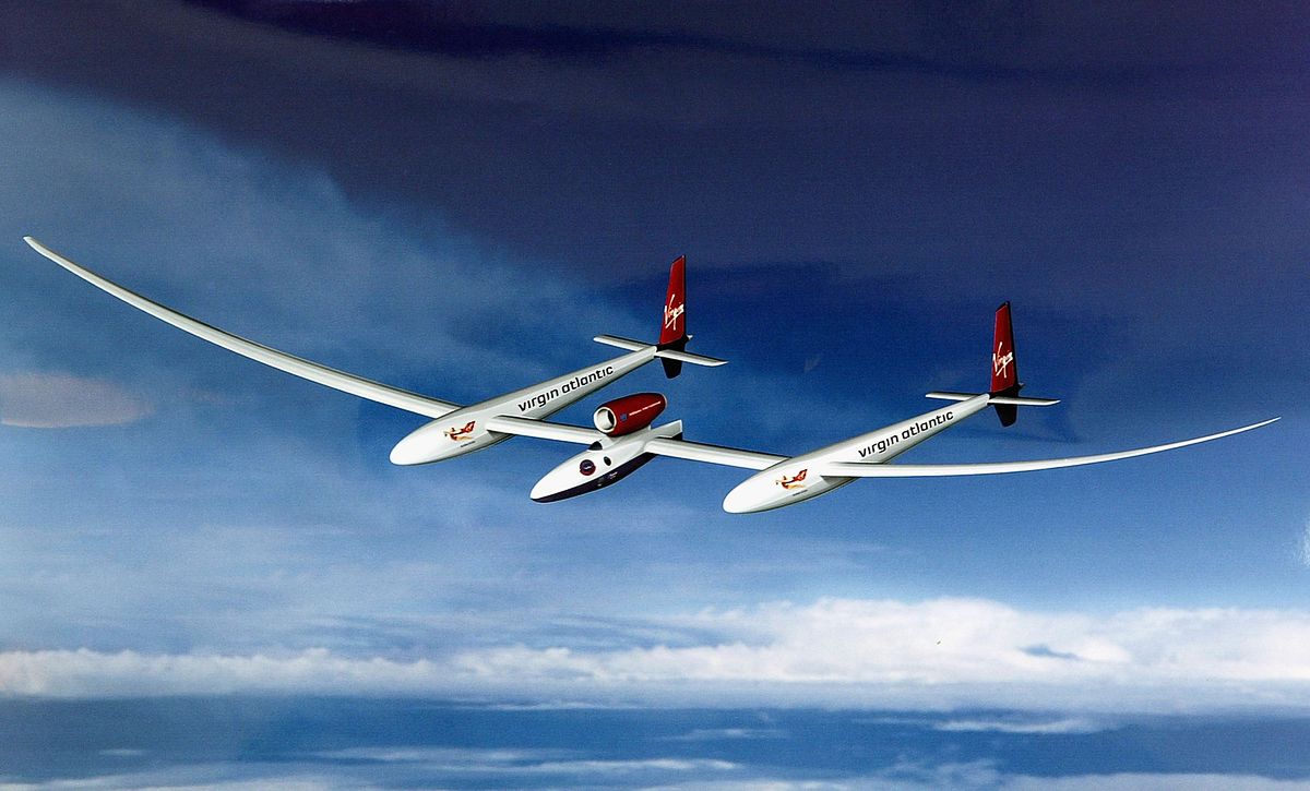Самолет GlobalFlyer компании Virgin Atlantic сэра Ричарда Брэнсона, 23 октября 2003 г. Самолет GlobalFlyer компании Virgin Atlantic сэра Ричарда Брэнсона