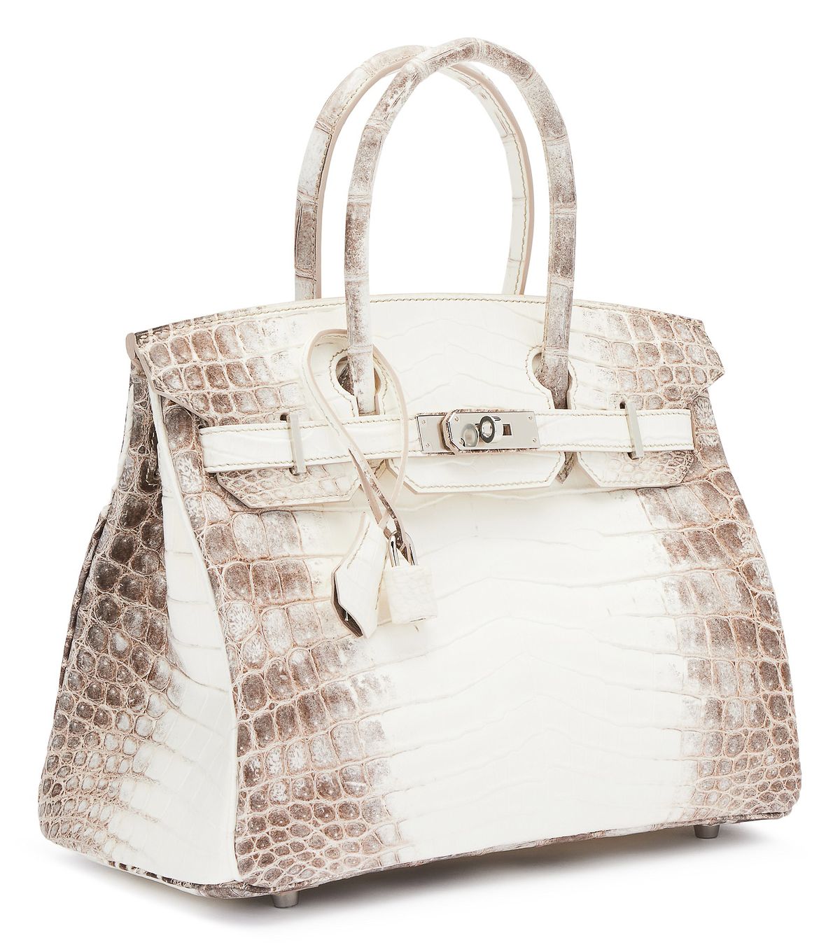 Hermès, сумка White Matte Niloticus Crocodile Himalaya Birkin Сумка White Matte Niloticus Crocodile Himalaya Birkin Hermès