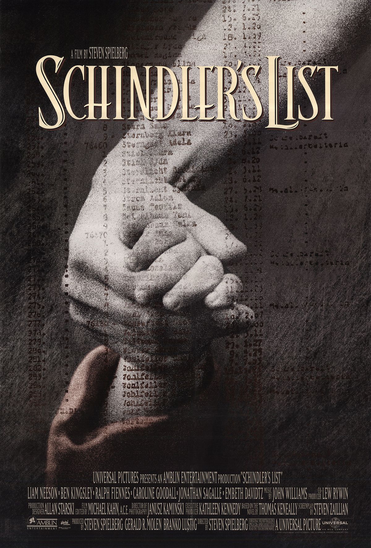 Афиша фильма Стивена Спилберга «Список Шиндлера», 1993 г. Афиша фильма Стивена Спилберга «Список Шиндлера»