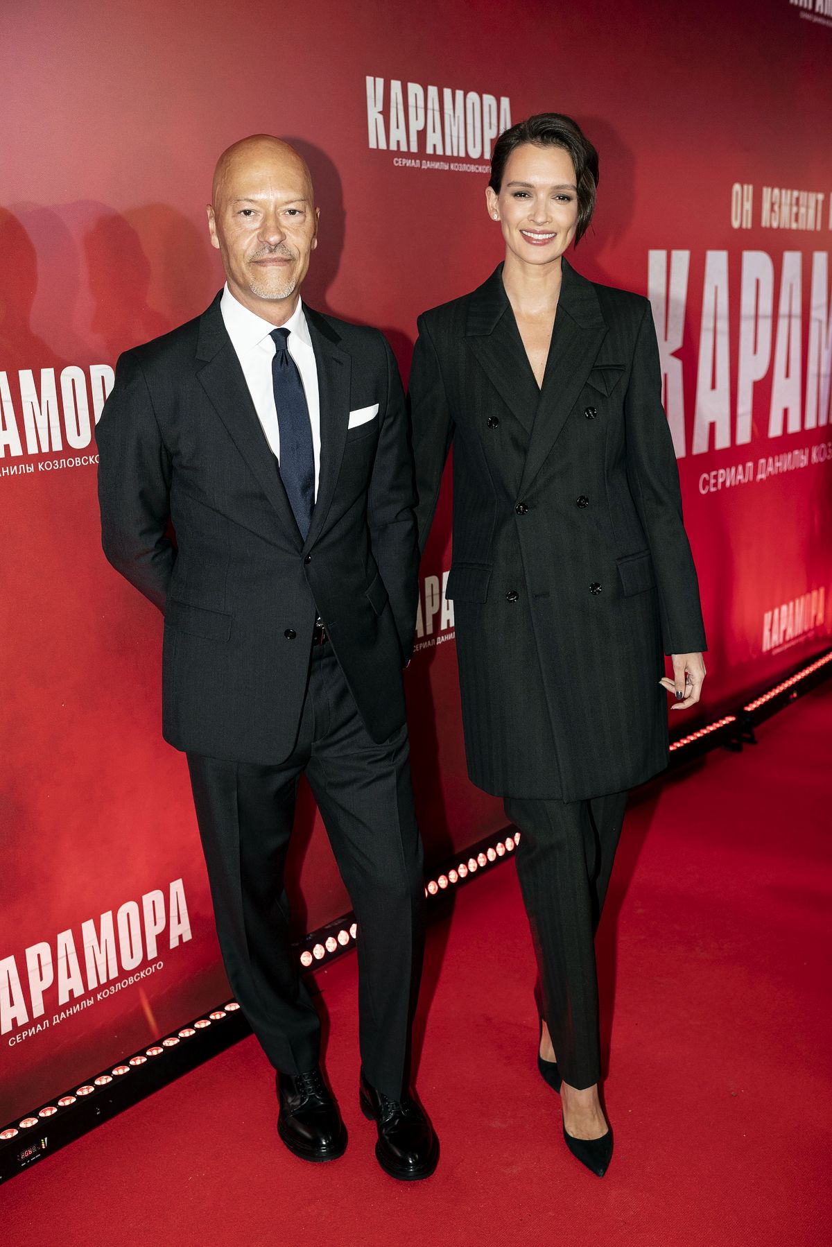 Федор Бондарчук и Паулина Андреева на премьере сериала Данилы Козловского «Карамора» в киноцентре «Октябрь», 19 января 2022 г. Федор Бондарчук и Паулина Андреева на премьере сериала Данилы Козловского «Карамора» в киноцентре «Октябрь»