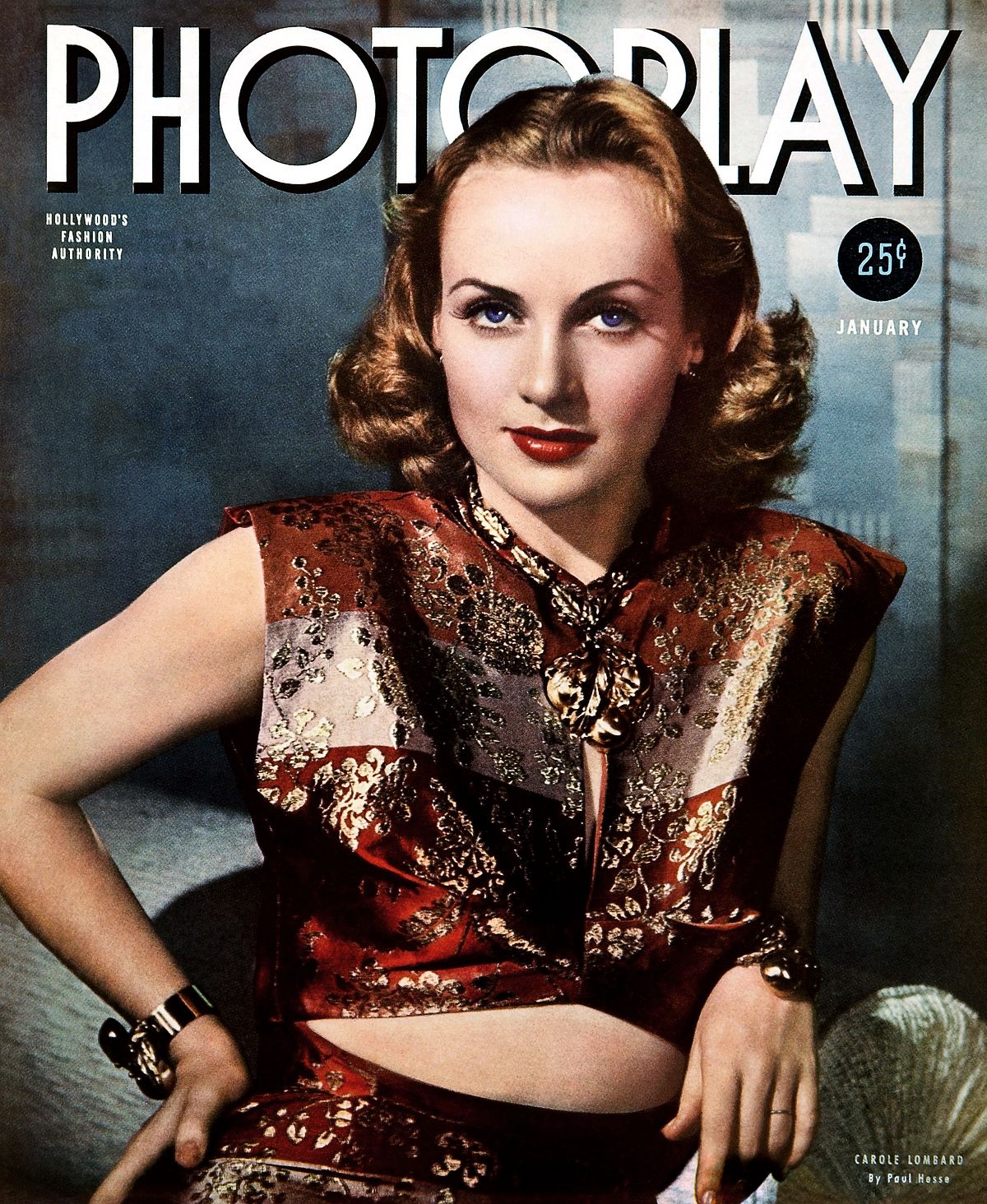Кэрол Ломбард на обложке журнала Photoplay, 1940 г. Кэрол Ломбард на обложке журнала Photoplay