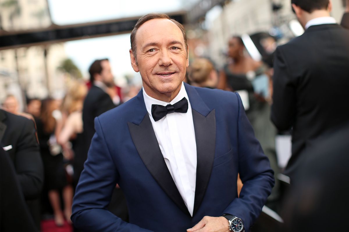 Кевин Спейси на церемонии вручения премии «Оскар» в Голливуде, 2 марта 2014 г. Кевин Спейси на церемонии вручения премии «Оскар»