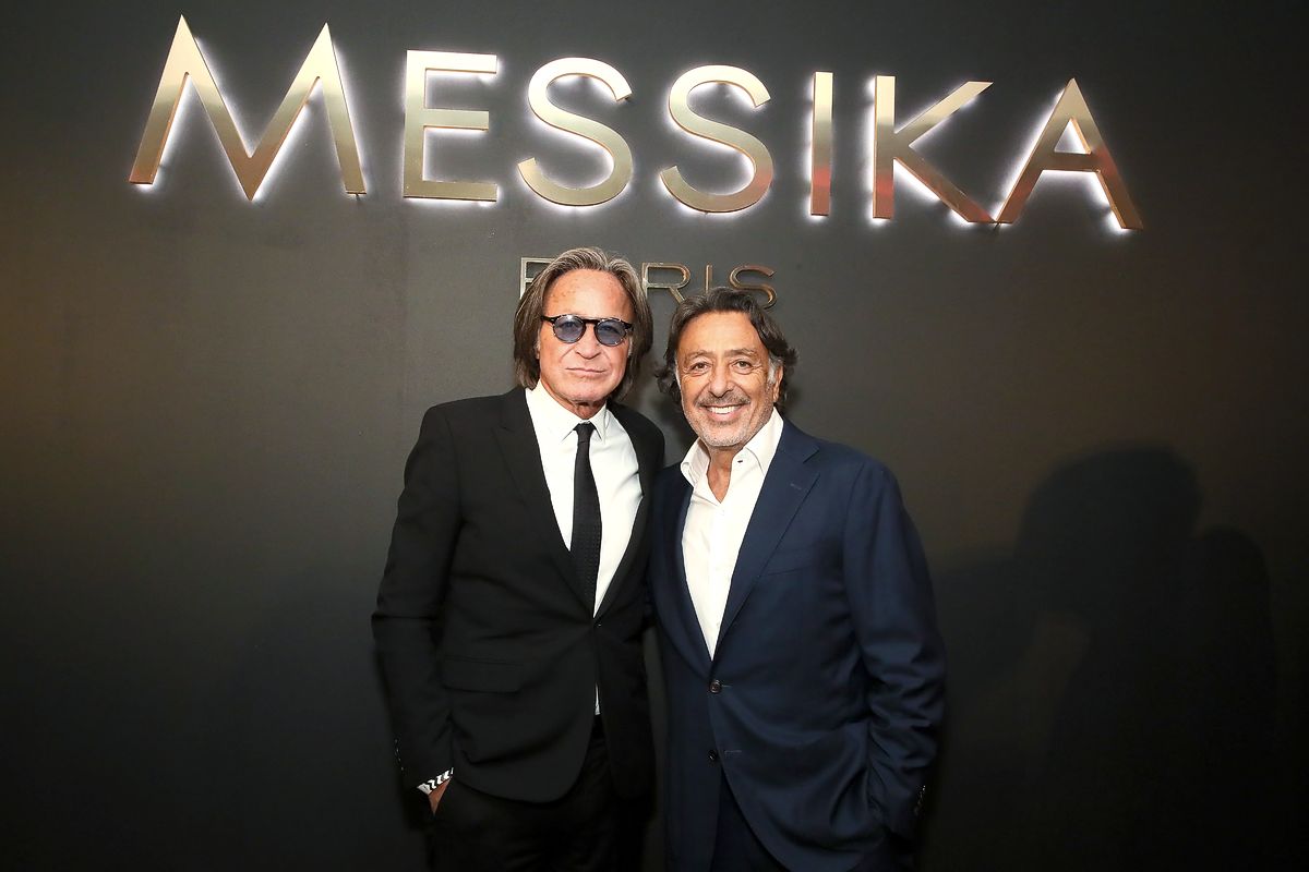 Мохамед Хадид и Андре Мессика на вечеринке Messika Party в рамках Недели моды в Нью-Йорке, 12 сентября 2018 г. Мохамед Хадид и Андре Мессика на вечеринке Messika Party в рамках Недели моды