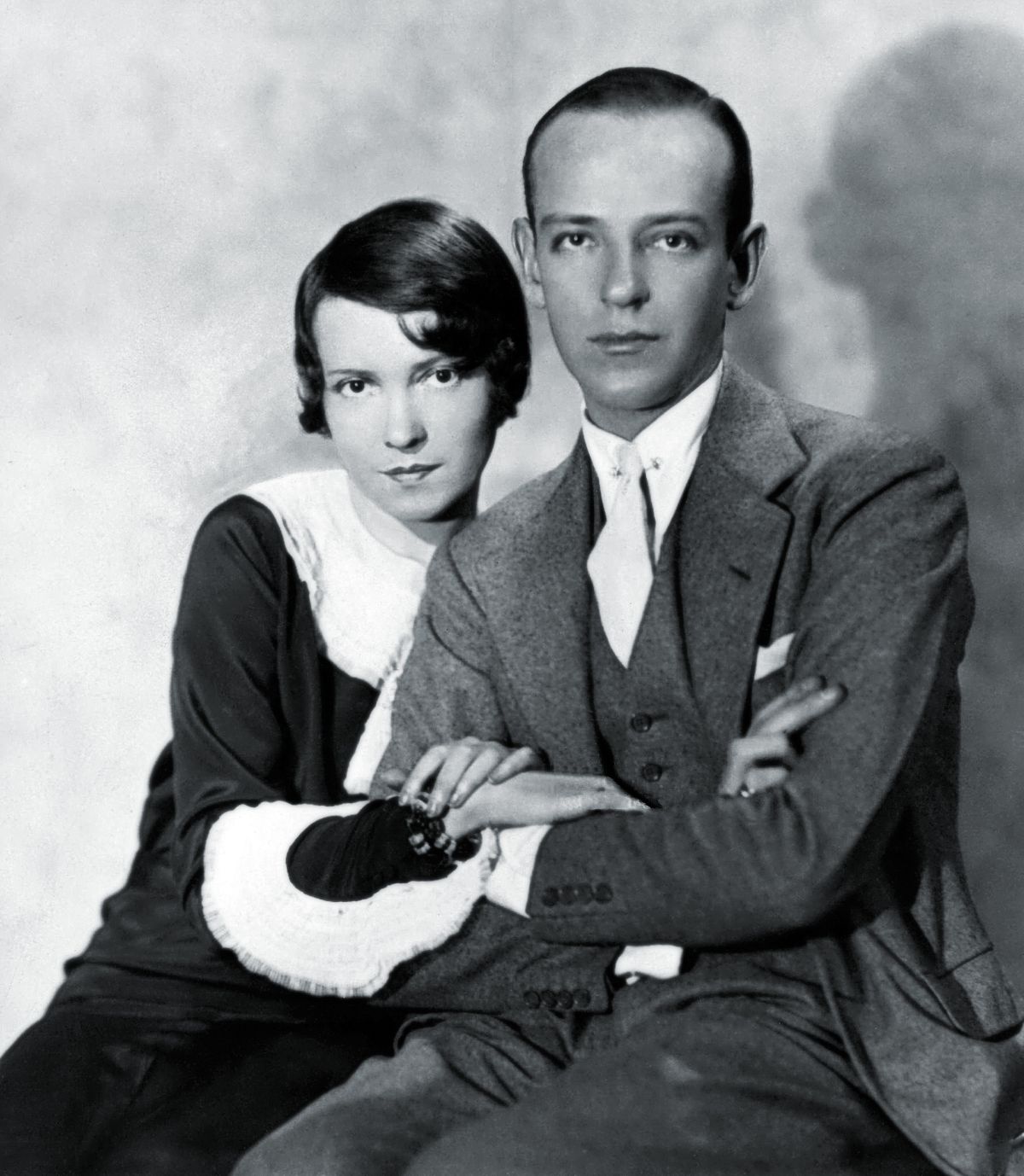 Танцоры Адель Астер и Фред Астер, брат и сестра, 1925 г. Танцоры Адель Астер и Фред Астер