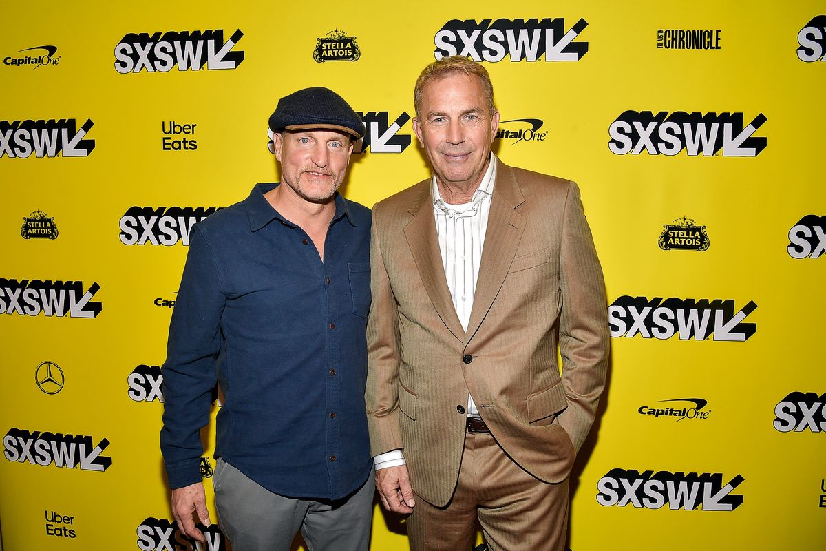Вуди Харрельсон и Кевин Костнер на конференции и фестивале SXSW Premiere 2019 The Highway Man