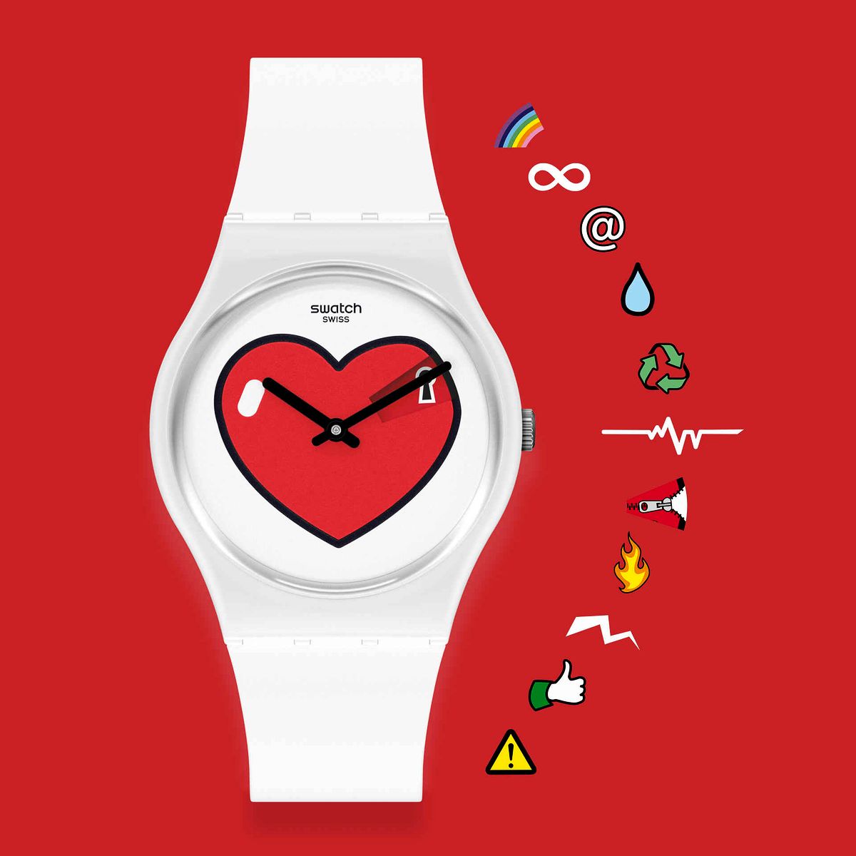 коллекция часов Swatch ко дню Святого Валентина, фото 2 Часы Swatch Love O’Clock