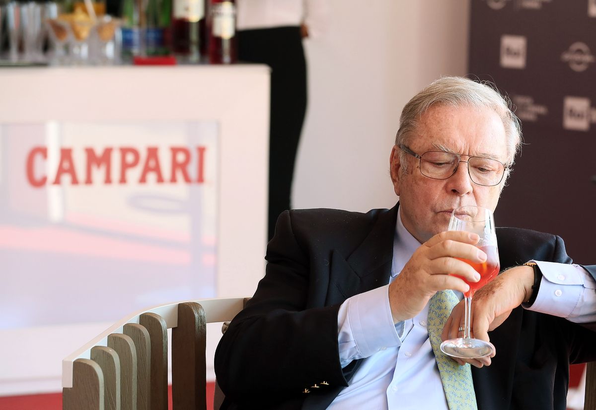 Кшиштоф Занусси в зале Campari Lounge во время 13-го Римского кинофестиваля, 19 октября 2018 г. Кшиштоф Занусси в зале Campari Lounge во время 13-го Римского кинофестиваля
