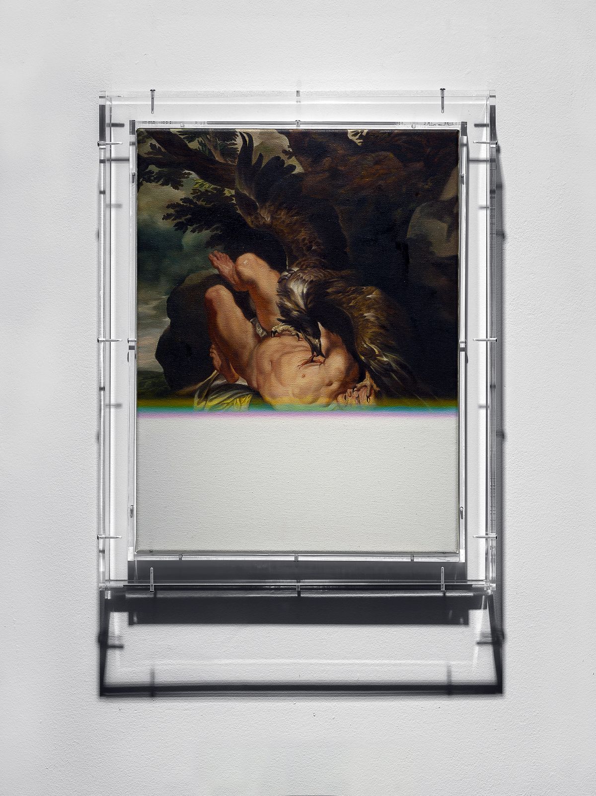 Мэт Коллишоу. Expiration Painting, Talons, 2016 г. Холст, масло, дерево, плексиглас Мэт Коллишоу. Expiration Painting, Talons, 2016 г. Холст, масло, дерево, плексиглас, 47,3 x 37,3 x 5,3 см