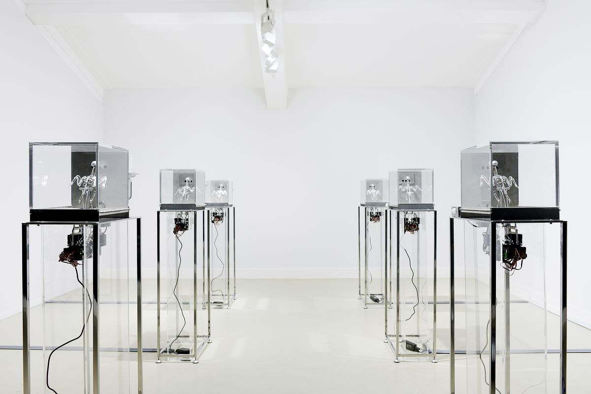 Мэт Коллишоу. The Machine Zone, 2019 г., зона 3 Мэт Коллишоу. The Machine Zone, 2019 г. Сталь, алюминий, серводвигатели, акрил, зона 3