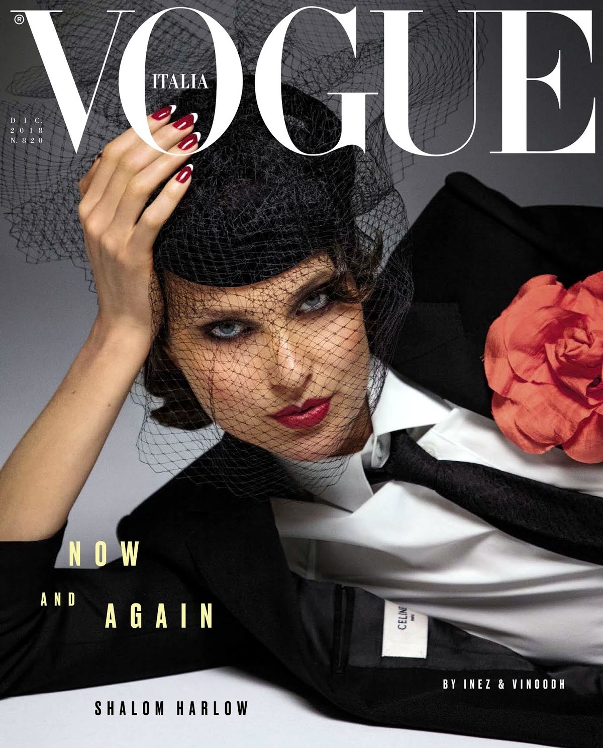 Шалом Харлоу на обложке журнала Vogue Italia, декабрь 2018 г. Шалом Харлоу на обложке журнала Vogue Italia