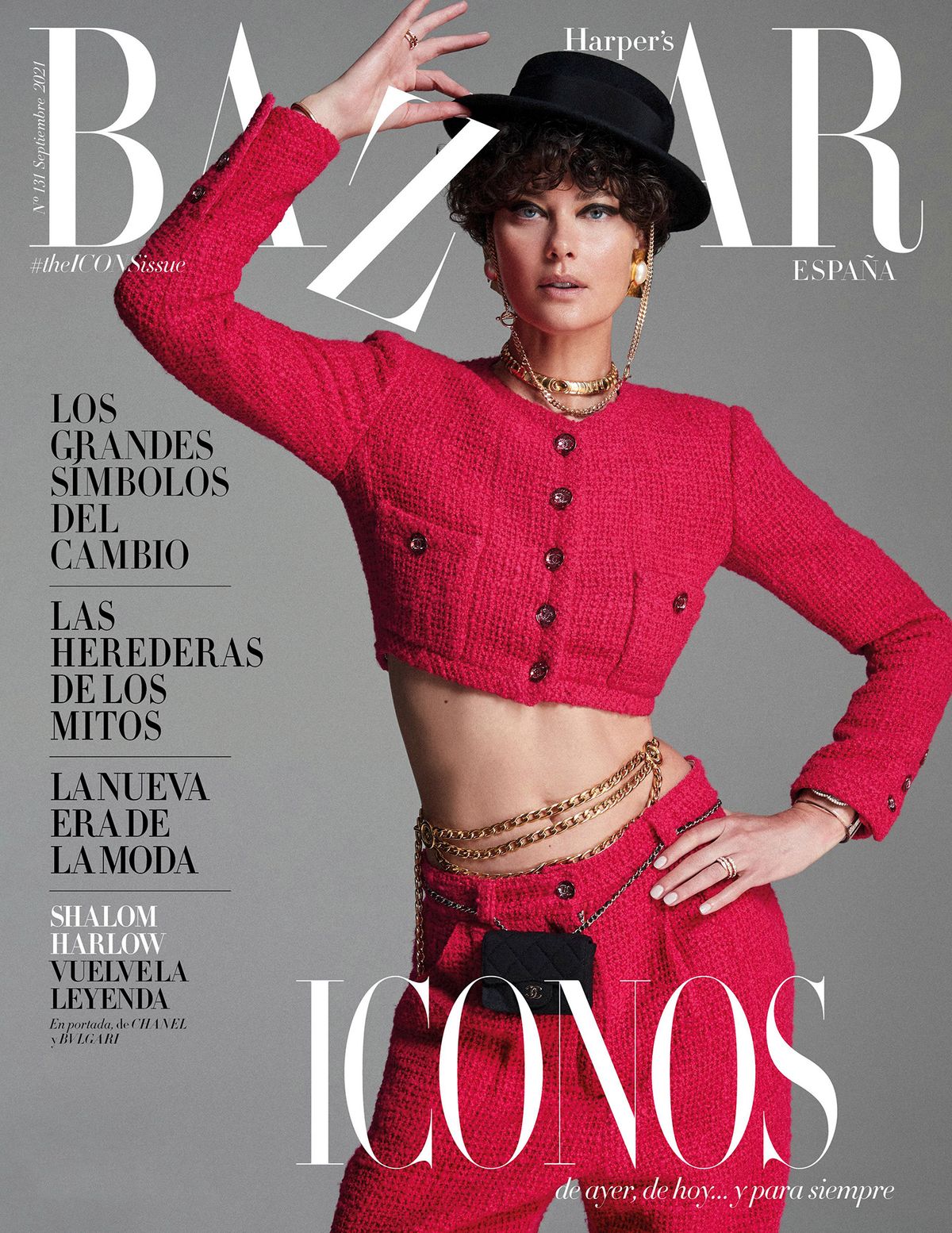 Шалом Харлоу в объективе Дэвида Ромера на обложке журнала Harpers Bazaar Spain, сентябрь 2021 г. Шалом Харлоу в объективе Дэвида Ромера на обложке журнала Harpers Bazaar Spain