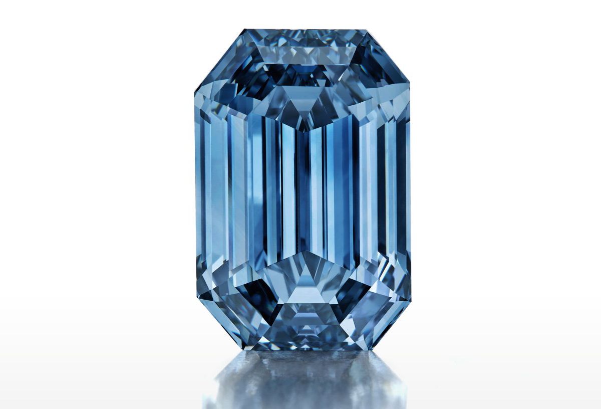 Голубой бриллиант The De Beers Cullinan Blue, фото 1 Sotheby’s выставил на продажу голубой бриллиант The De Beers Cullinan Blue, фото 1