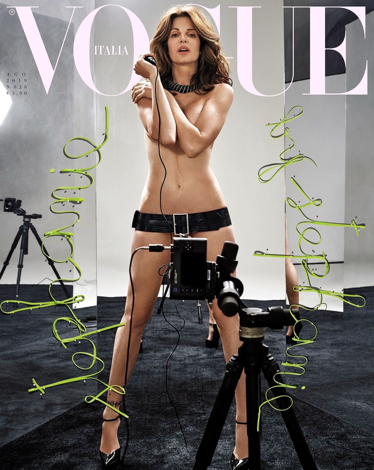 Стефани Сеймур на обложке журнала Vogue Italia