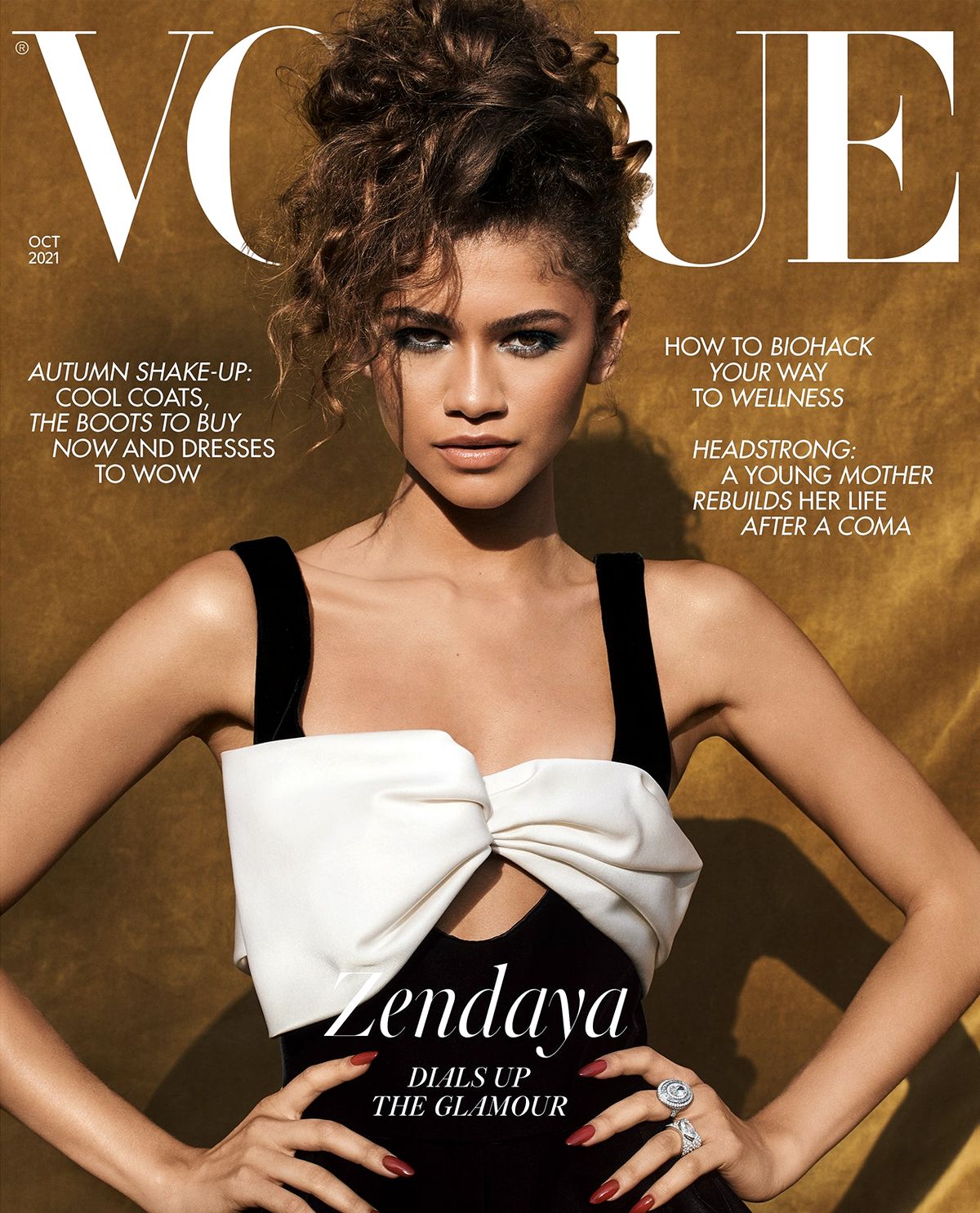 Зендая на обложке журнала Vogue, 2021 г.