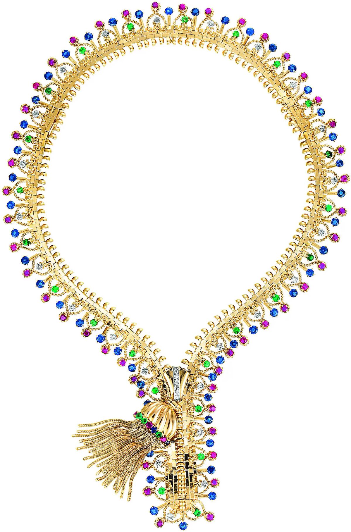 Знаменитое колье Zip Van Cleef & Arpels, 1951 г. Колье Zip Van Cleef & Arpels, 1951 г.