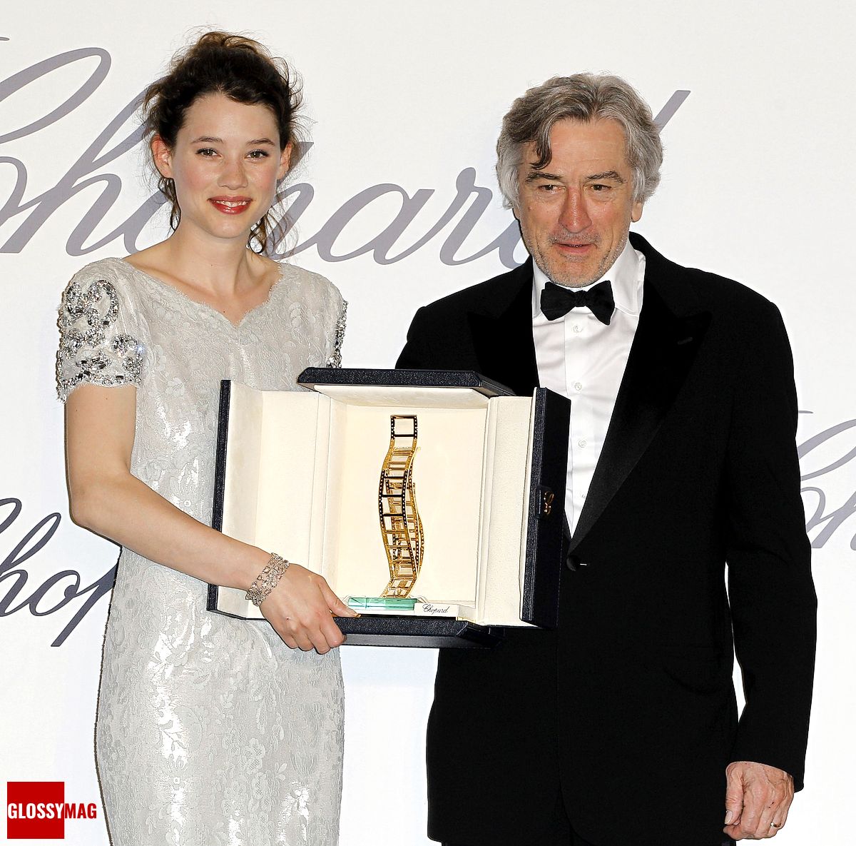 Астрид Берже-Фрисби и Роберт Де Ниро на Trophée Chopard Астрид Берже-Фрисби и Роберт Де Ниро