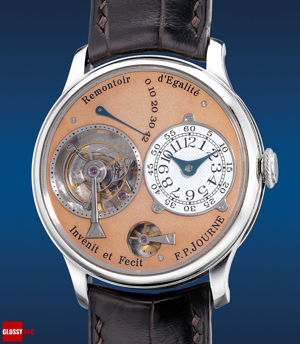 часы F.P.Journe в платиновом корпусе с турбийоном, фото 1 часы F.P.Journe в платиновом корпусе с турбийоном и устройством постоянной силы, фото 1