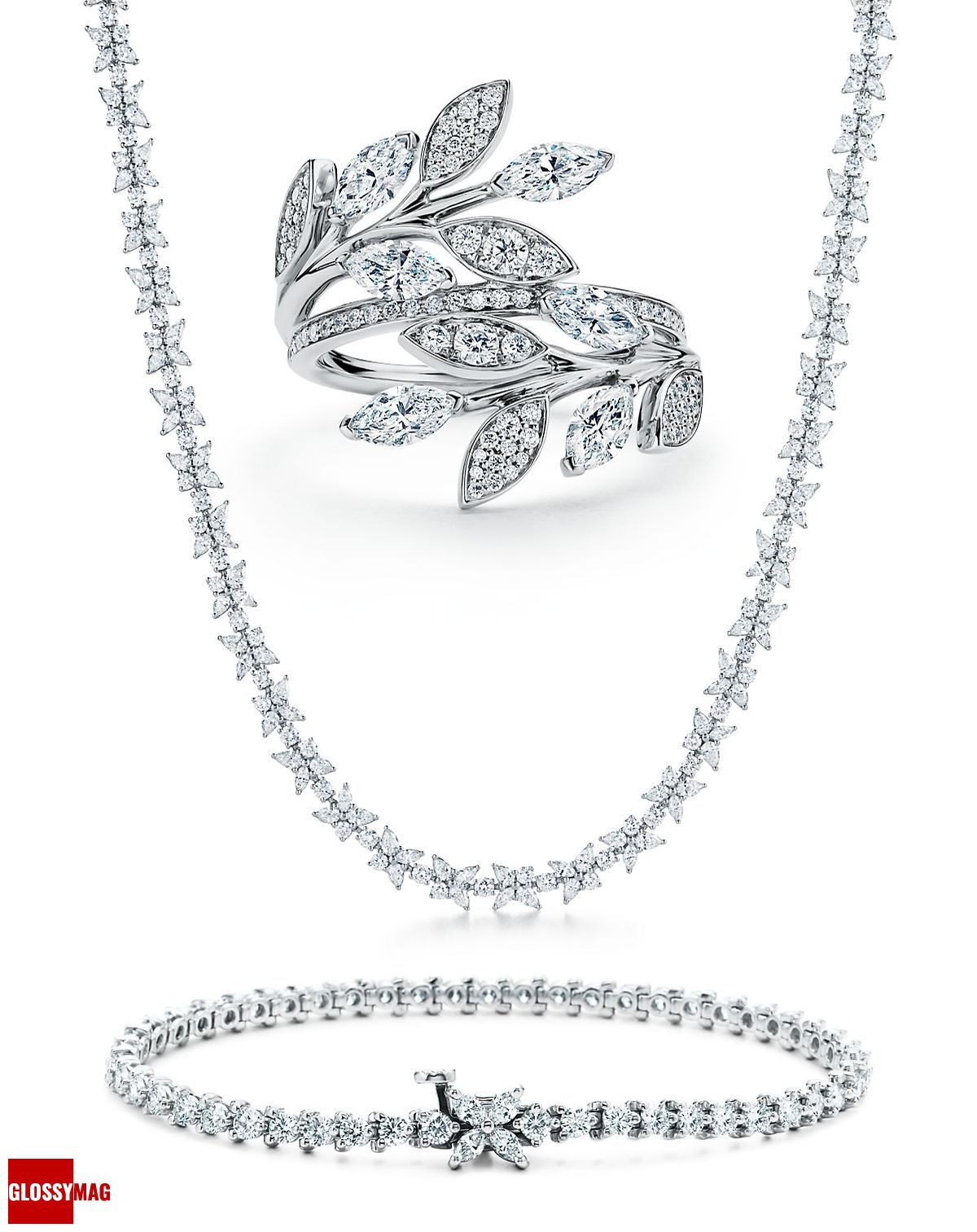 Колье, кольцо и браслет Tiffany Victoria Колье, кольцо и браслет из коллекции Tiffany Victoria