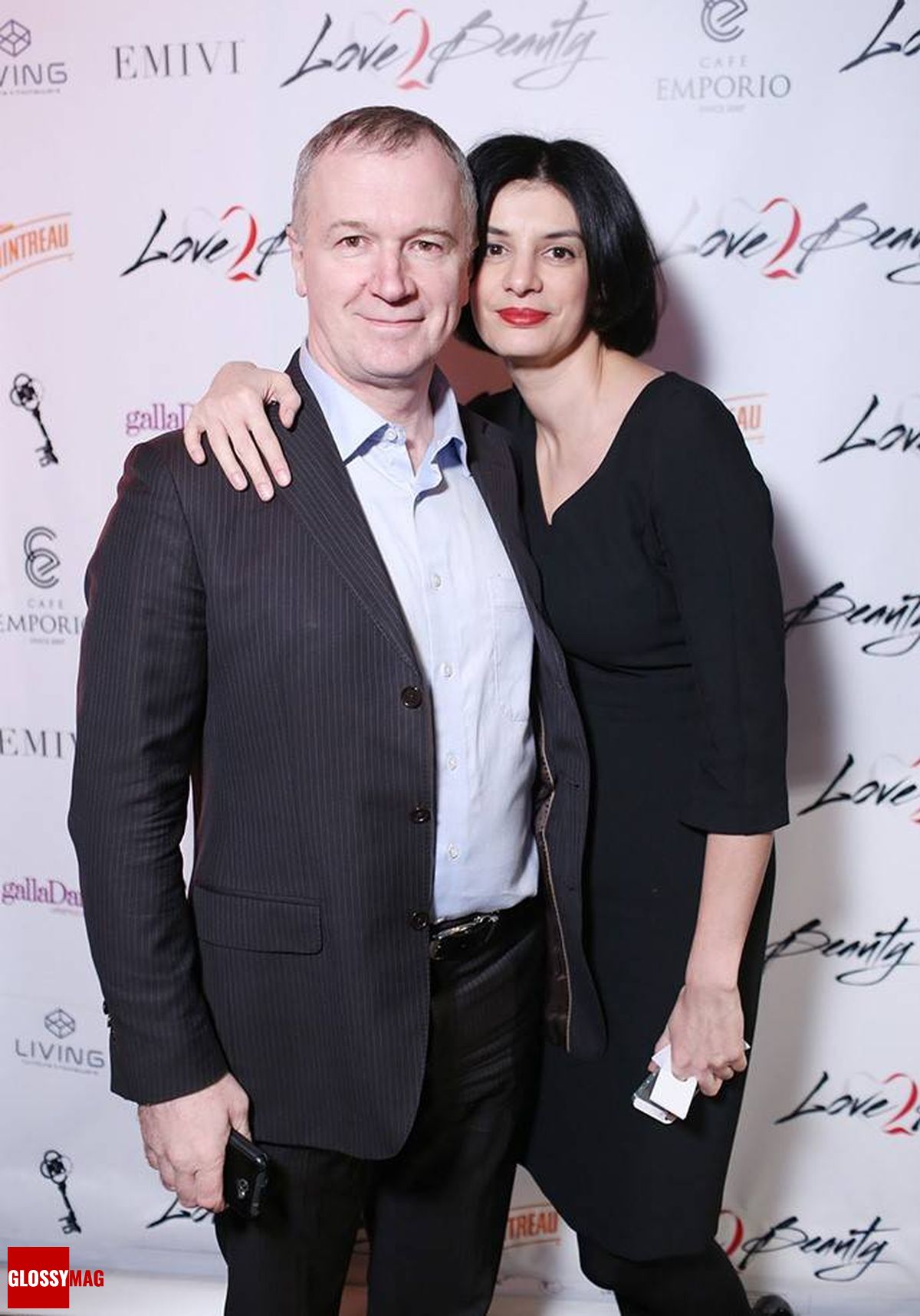 Александр Шаповалов, Галина Паскевич на праздновании 2-летия Love2Beauty.ru в EMPORIO CAFE, 20 ноября 2014 г.