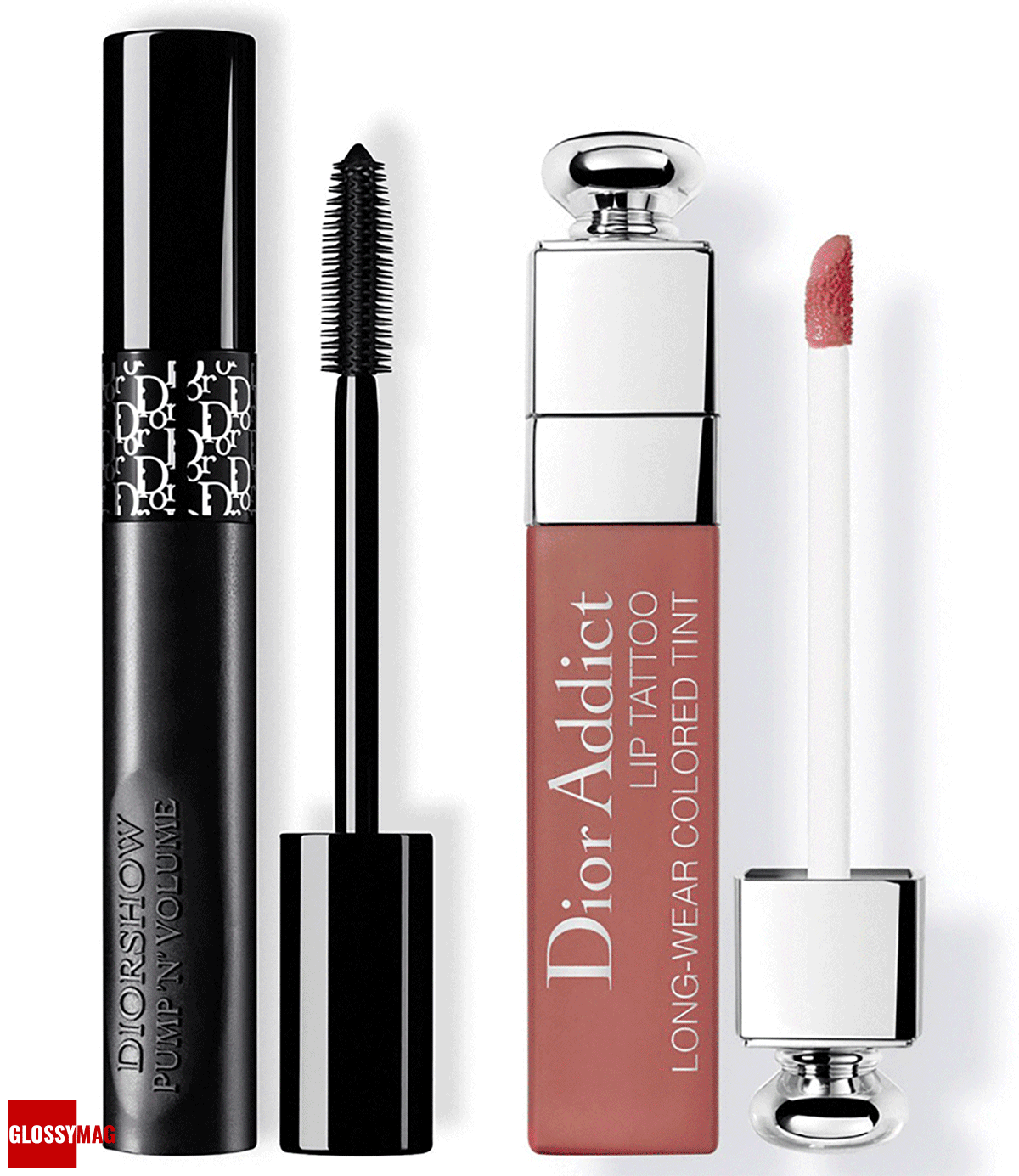 Dior Diorshow Pump ’N’ Volume, Dior Addict Lip Tattoo Dior, тушь для ресниц Diorshow Pump ’N’ Volume; цветной тинт Dior Addict Lip Tattoo