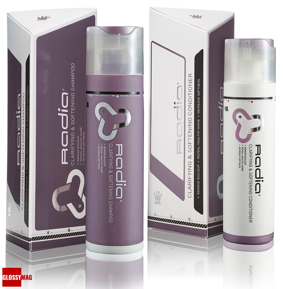DS Laboratories, очищающий и смягчающий шампунь Radia; очищающий и смягчающий кондиционер Radia