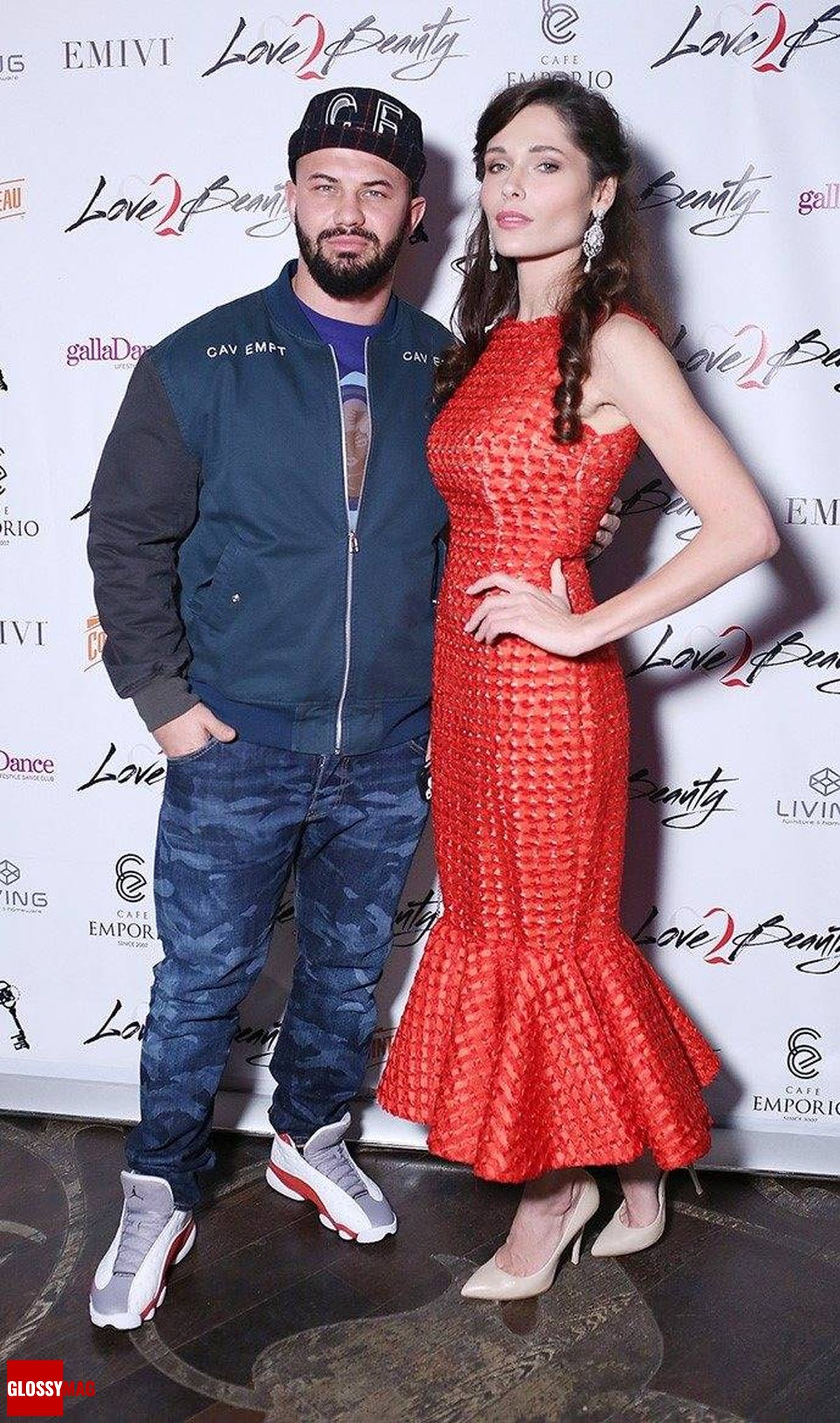 Джиган, Полина Аскери на праздновании 2-летия Love2Beauty.ru в EMPORIO CAFE, 20 ноября 2014 г., фото 1