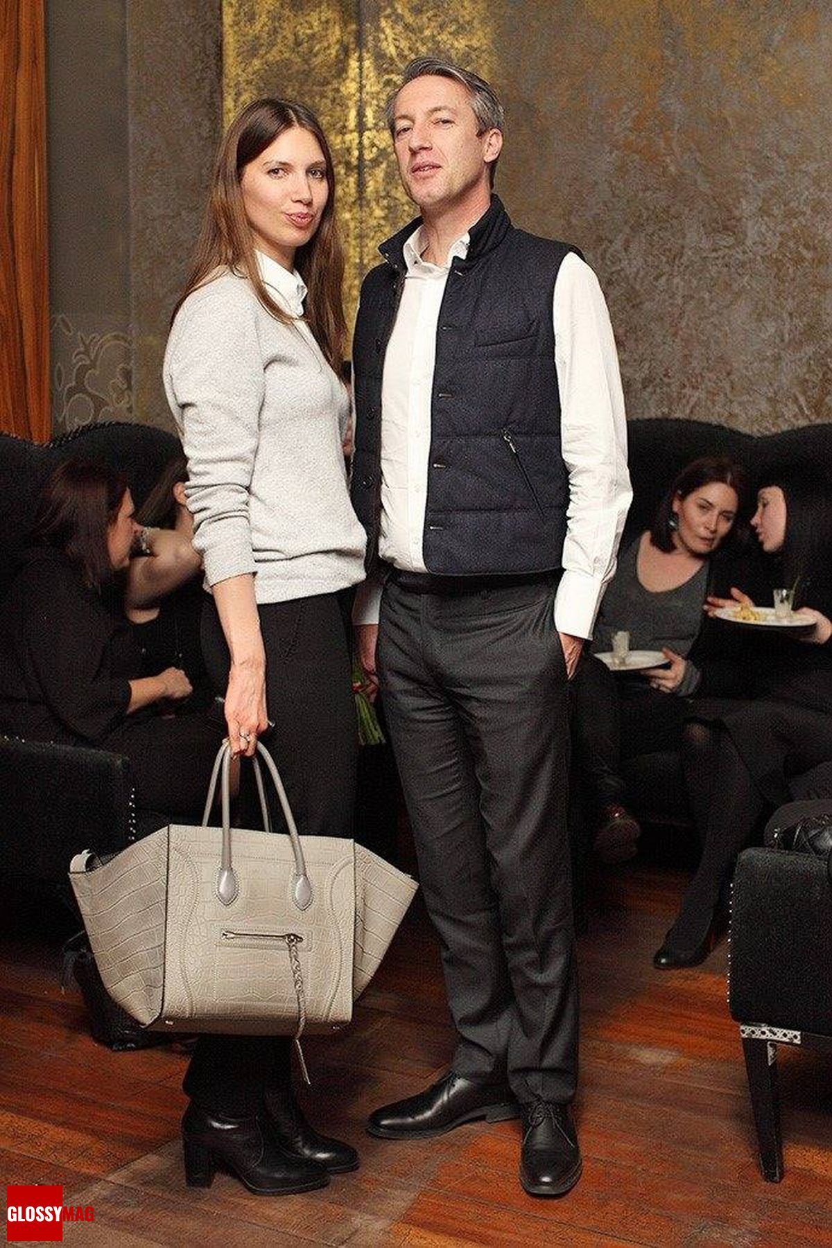 Юлия Кулон, Режис Кулон на праздновании 2-летия Love2Beauty.ru в EMPORIO CAFE, 20 ноября 2014 г., фото 2