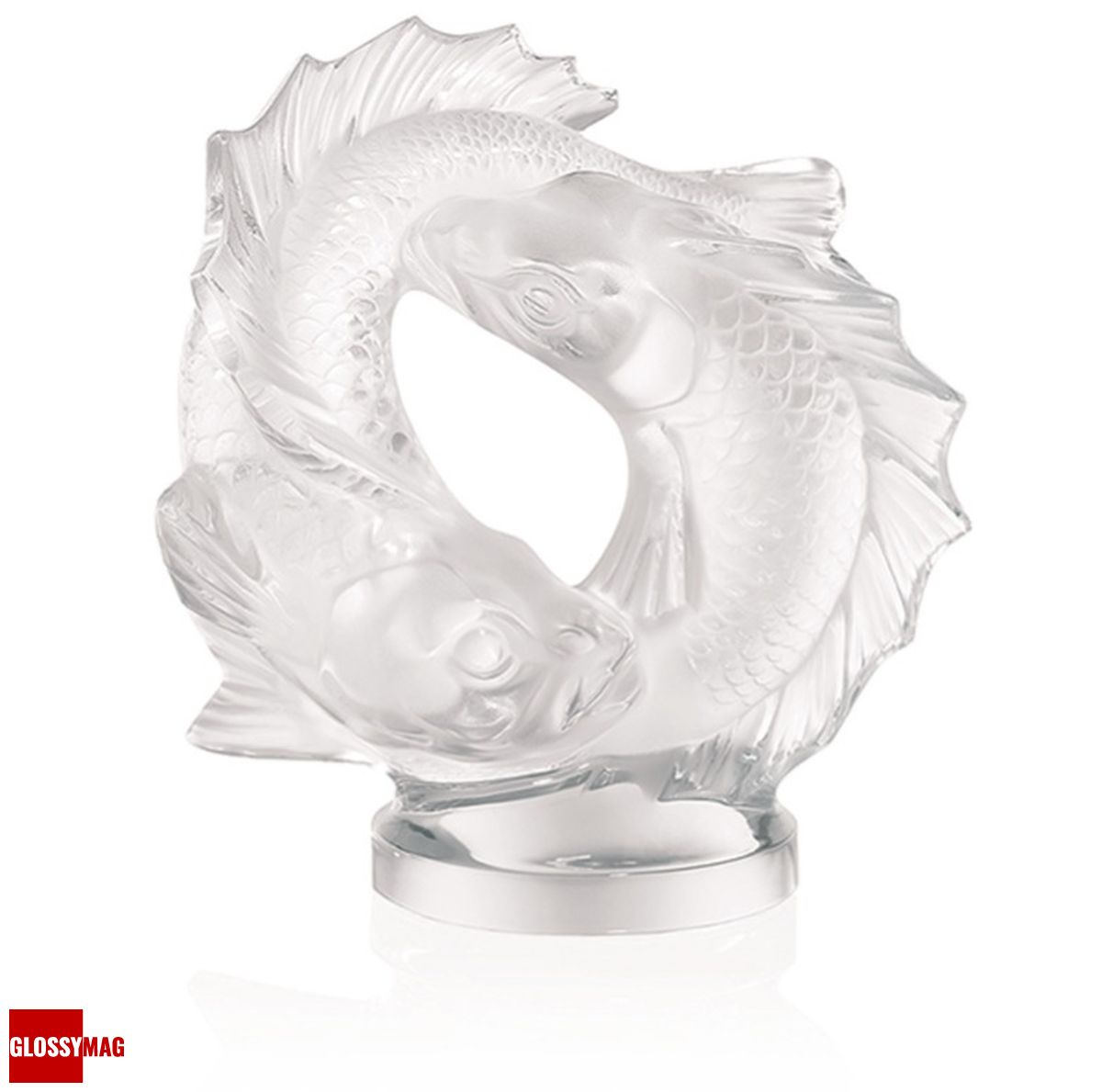 Lalique, скульптура Double Fish
