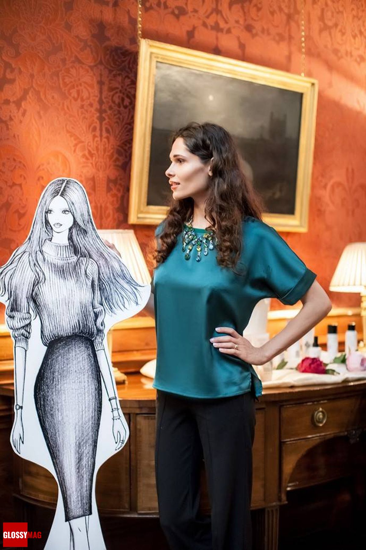 Полина Аскери на мероприятии British Beauty Bar 2015 в Резиденции посла Великобритании, 21 апреля 2015 г., фото 2