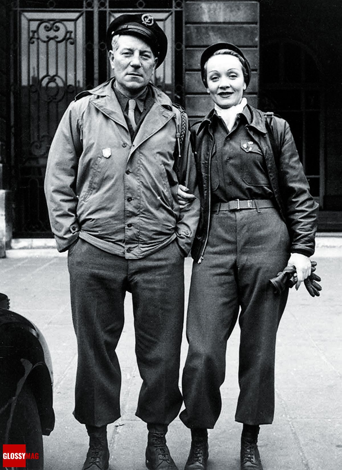 Жан Габен и Марлен Дитрих в Париже, 1944 г. Жан Габен и Марлен Дитрих в Париже, август 1944 г.