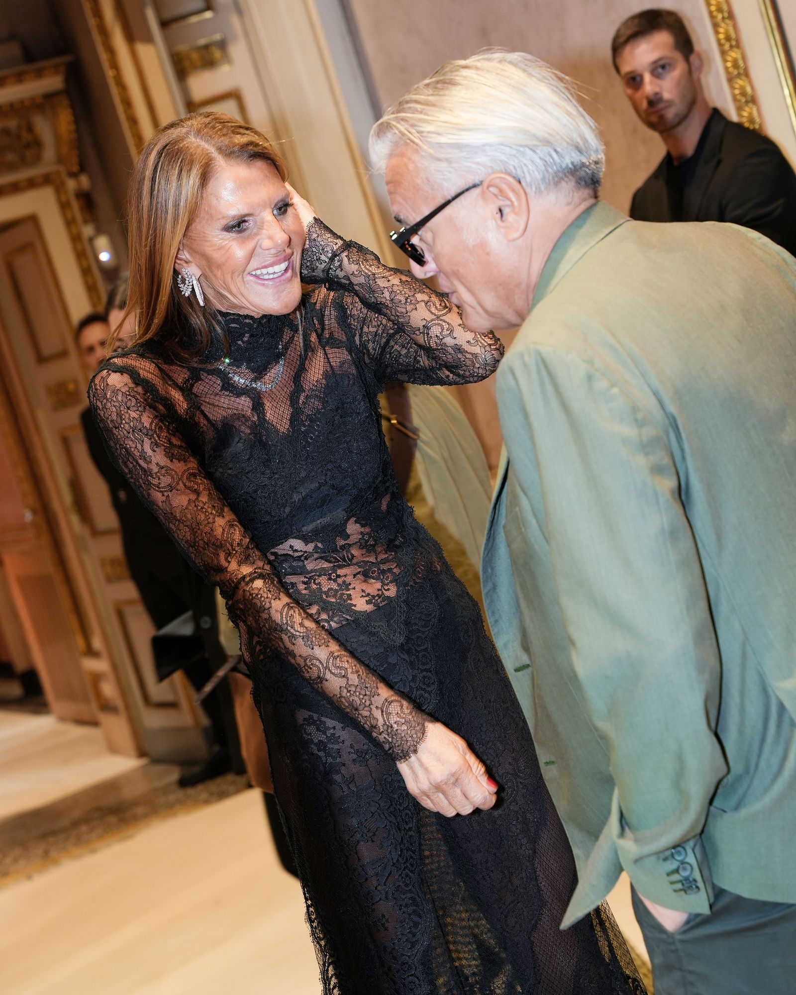 Анна Делло Руссо, Джузеппе Занотти на вечеринке Giuseppe Zanotti «Vive La Nuit» в Милане Анна Делло Руссо, Джузеппе Занотти на вечеринке Giuseppe Zanotti «Vive La Nuit» в Милане, 25 сентября 2022 г.