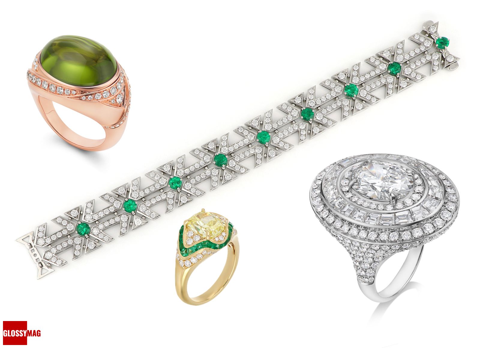 Джоди Тернер Смит: кольца и браслет Bulgari High Jewelry Джоди Тернер Смит: кольца и браслет из коллекции Bulgari High Jewelry