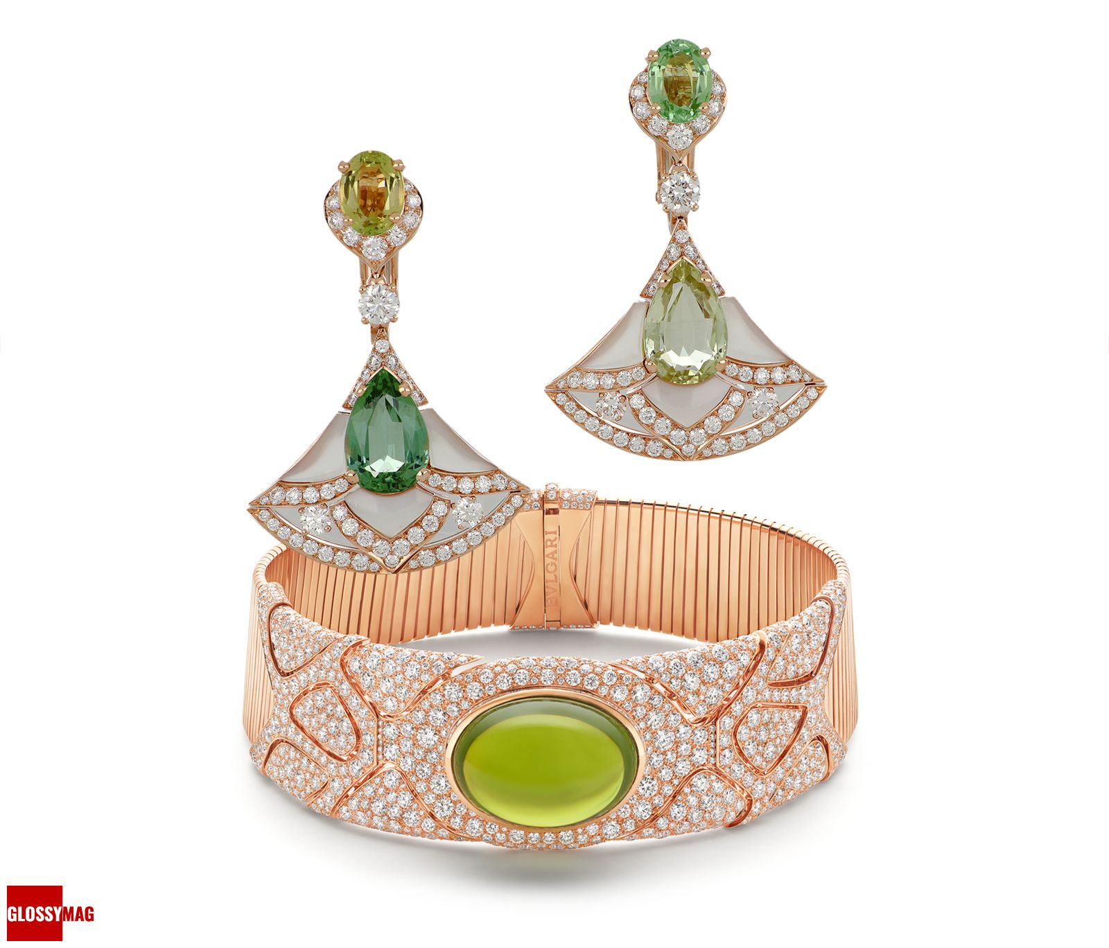 Джоди Тернер Смит: колье-чокер и серьги Bulgari High Jewelry Джоди Тернер Смит: колье-чокер и серьги из коллекции Bulgari High Jewelry