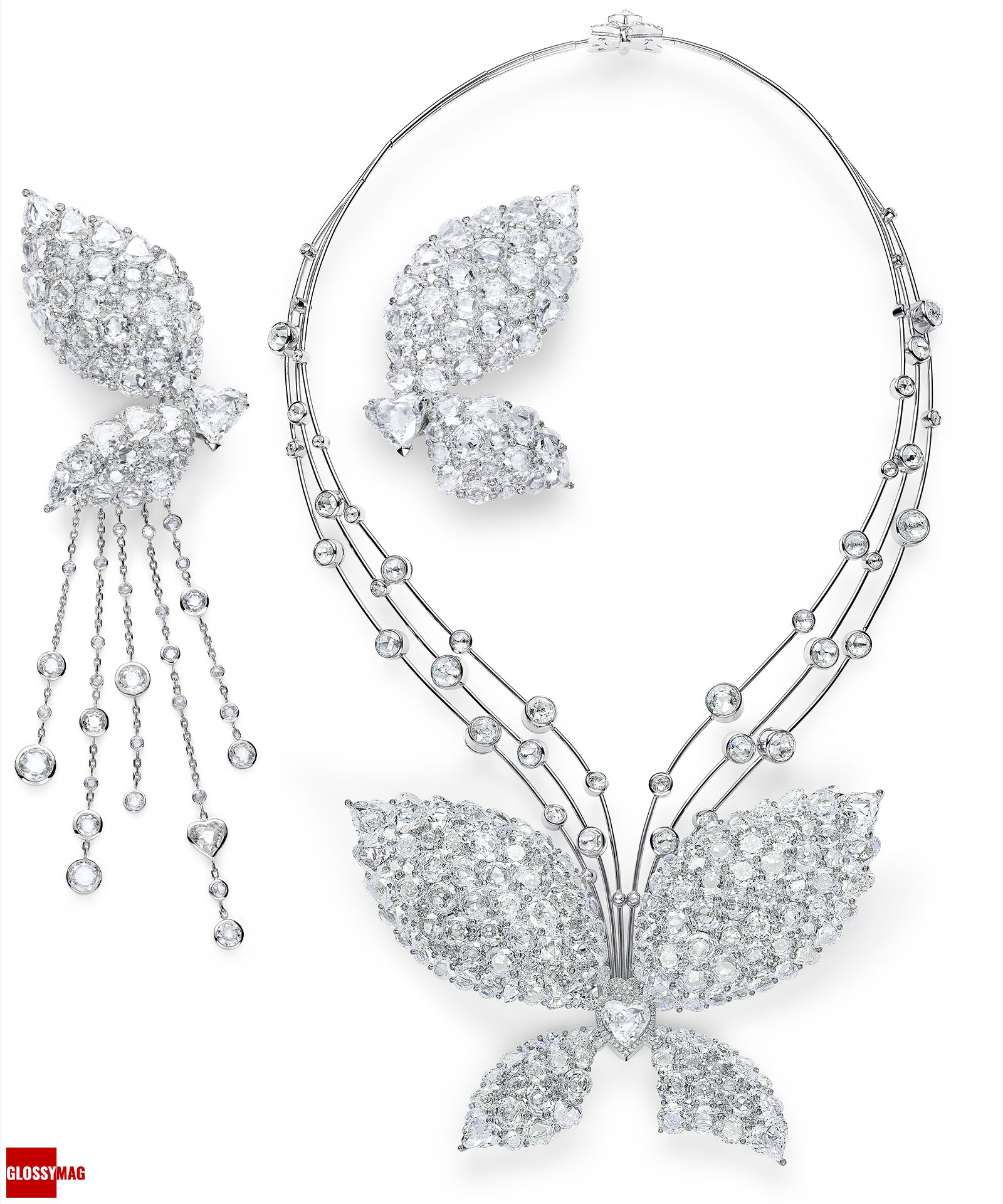 Серьги, колье Chopard X Mariah Carey Серьги, колье из коллекции Chopard X Mariah Carey