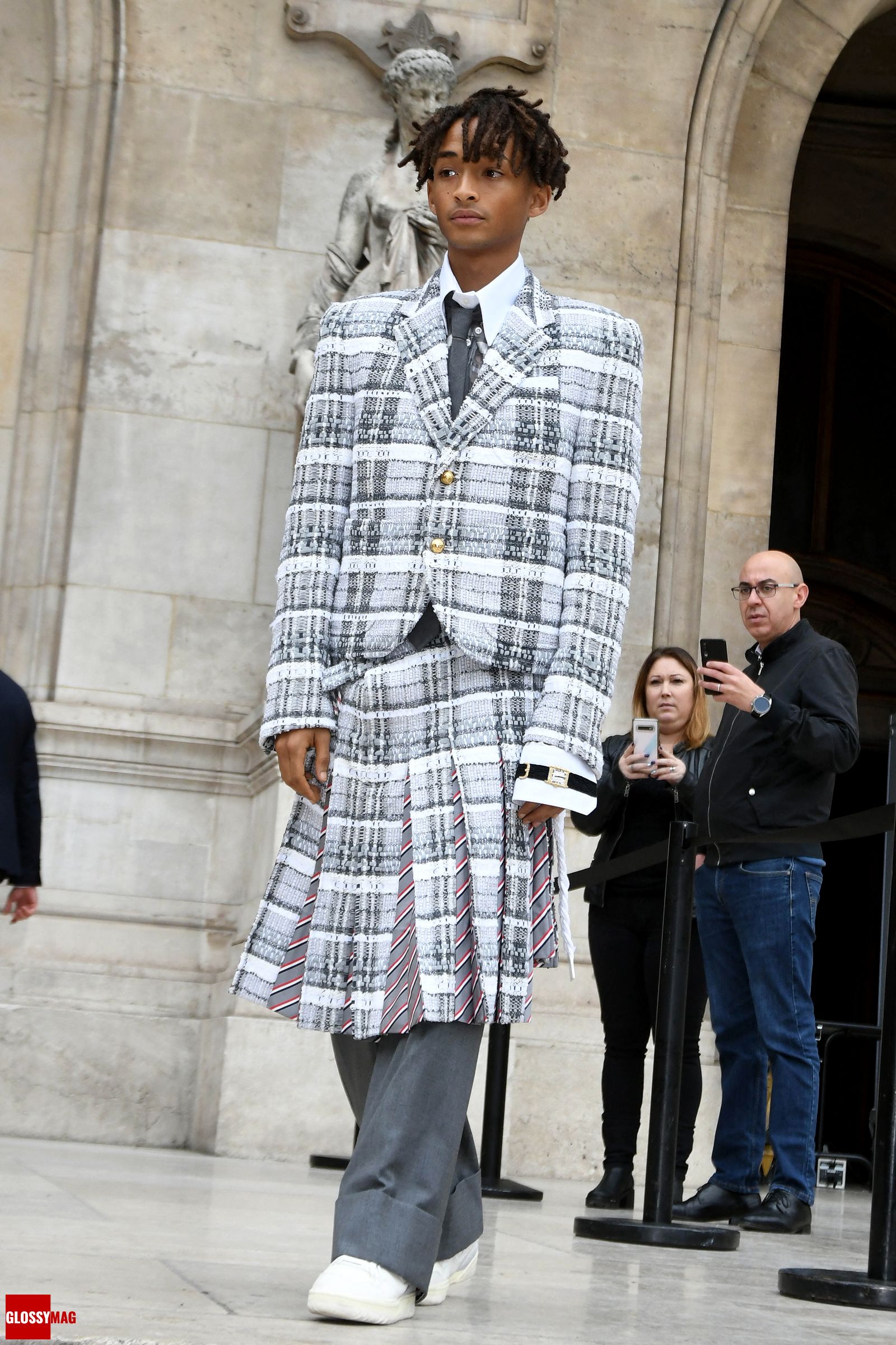 Джейден Смит на шоу Thom Browne Womenswear весна-лето 2023 в рамках Недели моды в Париже, фото 1 Джейден Смит на шоу Thom Browne Womenswear весна-лето 2023 в рамках Недели моды в Париже, 3 октября 2022 г., фото 1
