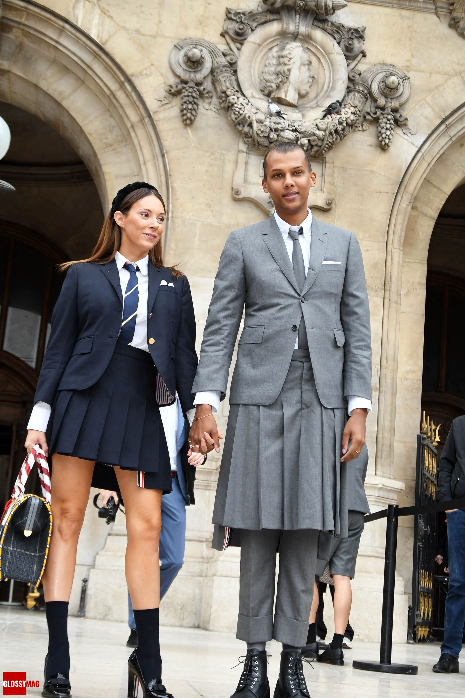 Корали Барбье и Стромае на шоу Thom Browne Womenswear весна-лето 2023 в рамках Недели моды в Париже Корали Барбье и Стромае на шоу Thom Browne Womenswear весна-лето 2023 в рамках Недели моды в Париже, 3 октября 2022 г.