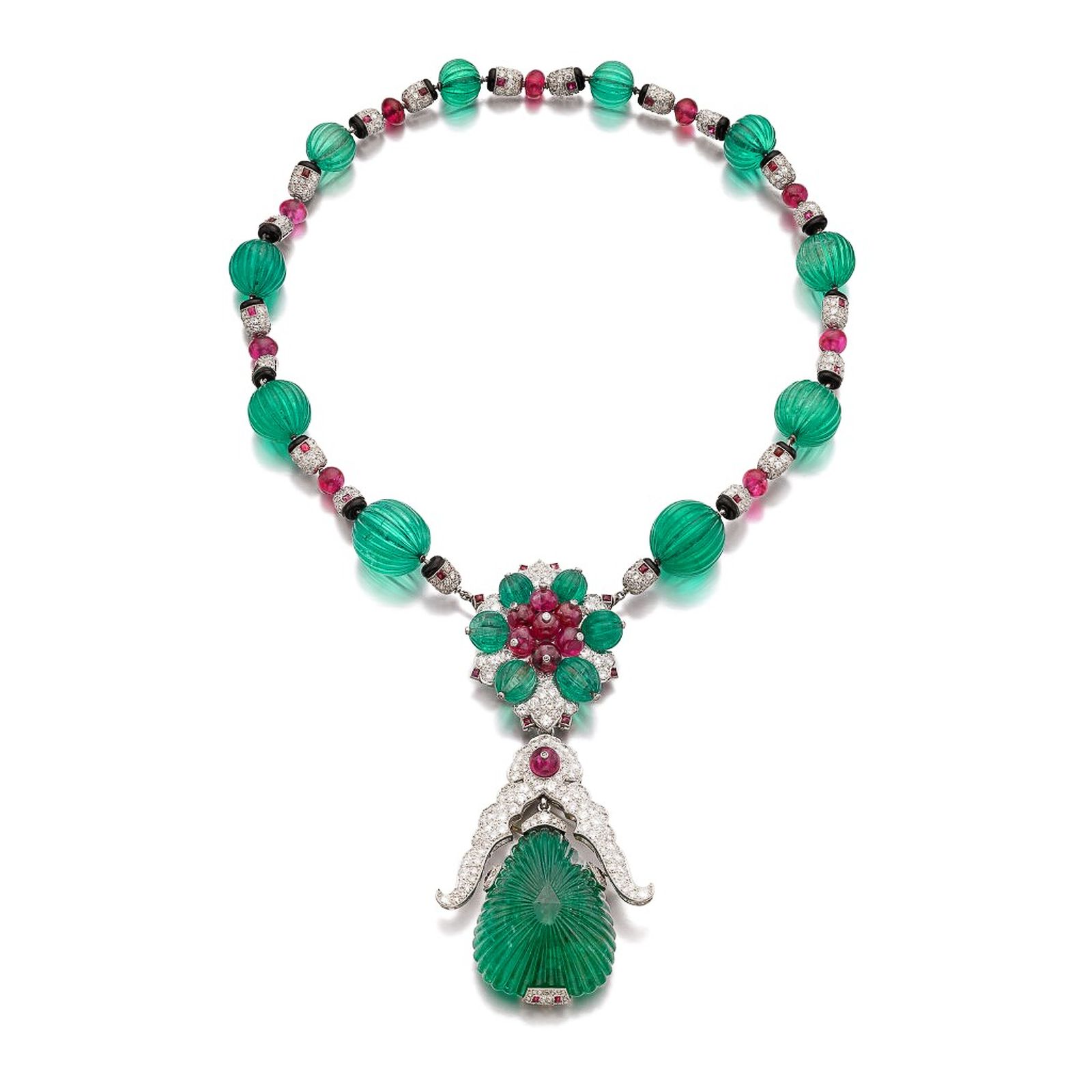 Ожерелье Van Cleef & Arpels, фото 1 Ожерелье Van Cleef & Arpels с двумя съёмными брошами, фото 1