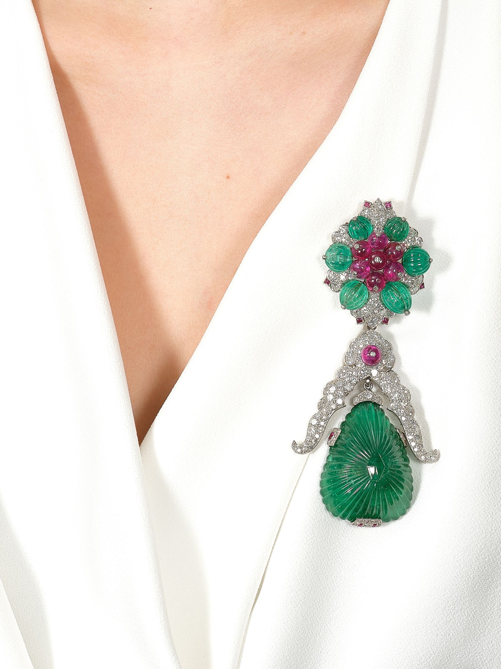 Ожерелье Van Cleef & Arpels, фото 2 Ожерелье Van Cleef & Arpels с двумя съёмными брошами, фото 2