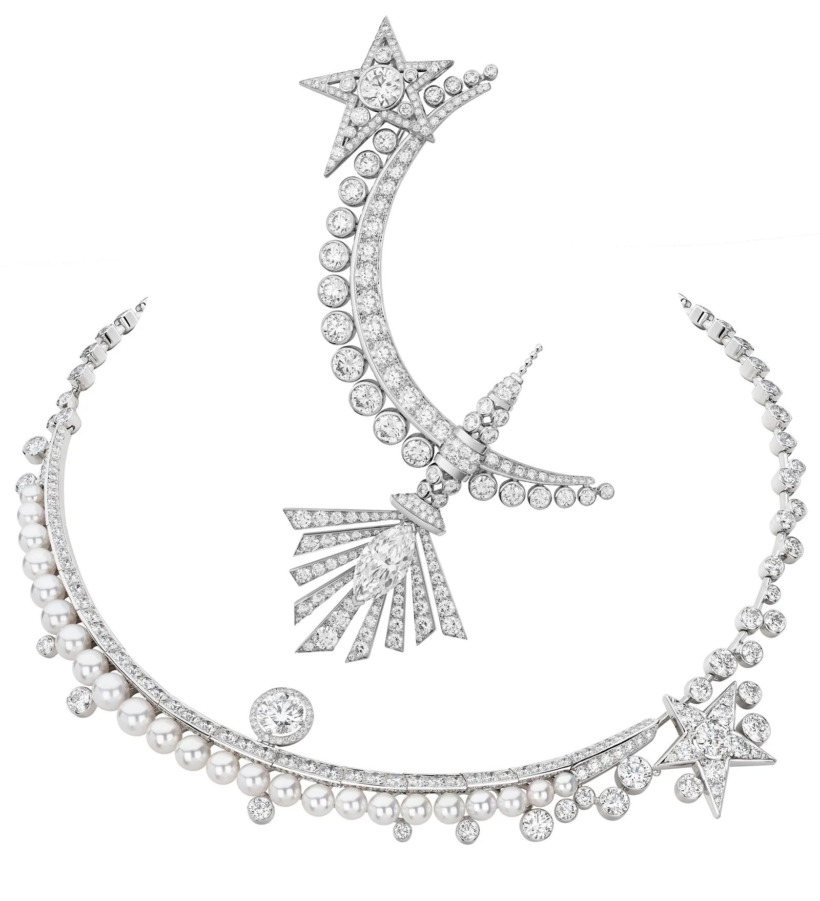 Брошь, ожерелье Lune Éternelle «1932» Chanel Брошь, ожерелье Lune Éternelle из коллекции «1932» Chanel
